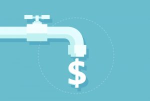 water bill savings concept