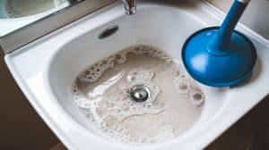 clogged sink